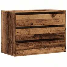 vidaXL Comò angolare vecchio legno 80x41x58 cm legno d'ingénierie - Castano - Visualizzare 2