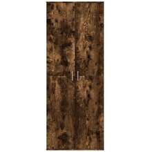 vidaXL Buffet haut chêne fumé 70x35x180 cm in legno d'ingénierie - Castano - Visualizzare 3