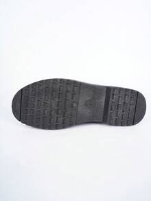 Classic Slip-On Leopard Print Buckle Strap Women Ankle Boots, Flat Short Booties - Light Grey - View 7