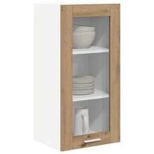 vidaXL Armario suspendido con almacenamiento Chêne artesanal 40 x 31 x 80 cm - Marrón - Ver 3