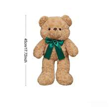 18英寸超柔软毛绒泰迪熊套装——婚礼回礼、婚礼装饰和派对礼物。这款毛绒泰迪熊拥有温暖的棕褐色外观和蝴蝶结，是婚礼和其他庆祝活动的完美之选。 - 彩色 - 查看 11