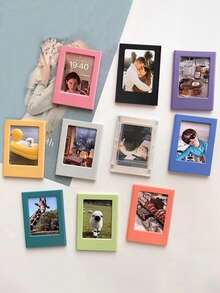 5-20个3英寸磁吸式相框迷你亚克力磁性相框透明亚克力卡片展示架 - 彩色 - 查看 4