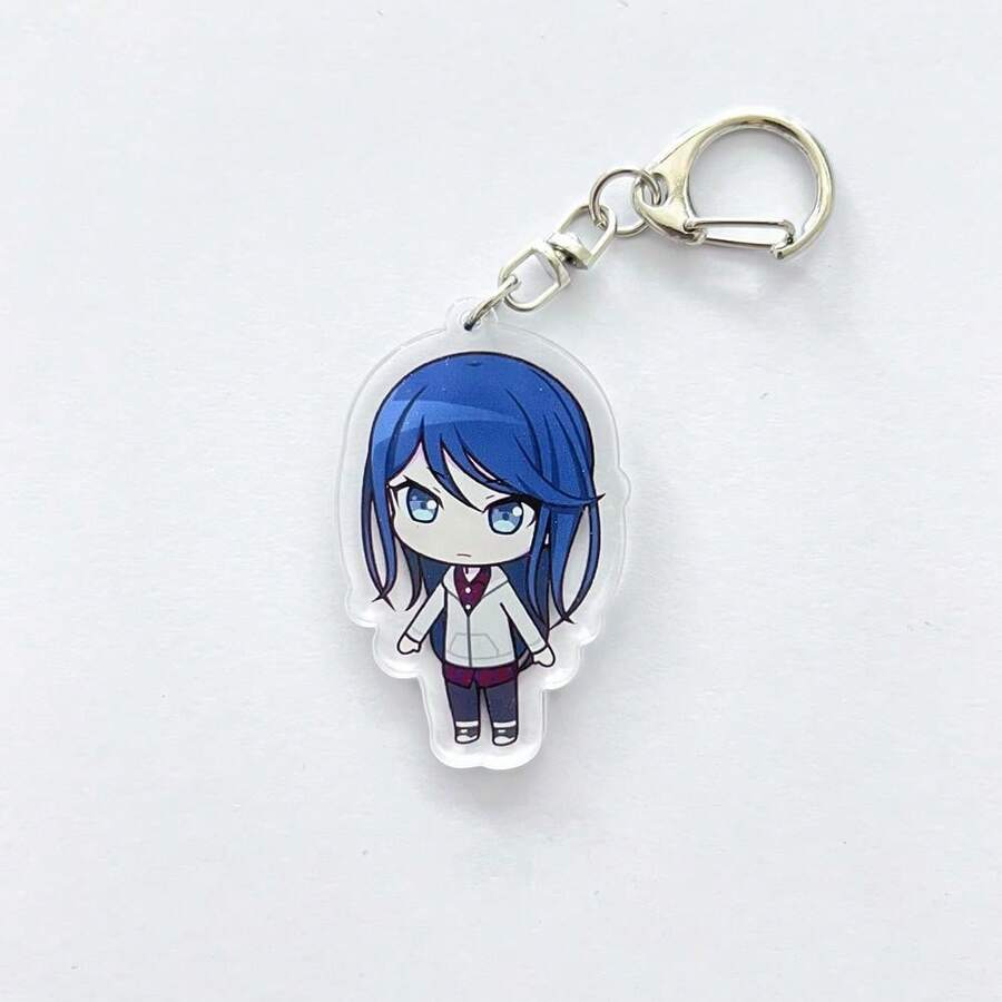 PJSK Project Sekai Colorful Stage Len Rin Character SD Keychain Cosplay Acrylic Keyring Two-Sided Key Chain Pendant Accessories - 4 - 查看 1