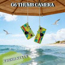 G6 Ultra-Portable HD Mini Digital Camera With Interchangeable Lens And Manual Mode - Effortless Mobile Upload For Vlogging, Travel, Parties, And Student Life FRESH STYLE GREEN) - Mini Keychain Camera, Thumb Camera, 1080P FHD Retro Digital Camera, Compact Vintage Micro Cameras - Perfect Birthday Gifts - màu xanh lá - Xem 2