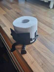 Madebyblanc Creative Personalized Toilet Paper Holder - Amusing Chair Design, Made Of ABS Resin, Bathroom Accessory, Kitchen Accessory, Toilet Paper Storage/Unique Home Decor/Desktop Storage, Suitable For Bathroom/Bedroom/Living Room - Toilet Paper Storage With Handle - View 10