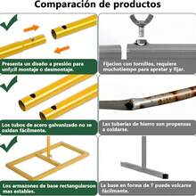 Kit de arco para Globos Cuadrados, 2x2M Arco para Globos Desmontable, Kit Aro Cuadrado Dorado para bodas, cumpleaños, fiestas, decoración de jardín, Navidad, Graduación - Dorado - Ver 10