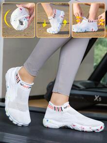 1双男女通用户外涉水鞋，防滑游泳鞋，防刮水鞋，两栖沙滩鞋 - 白色 - 查看 8