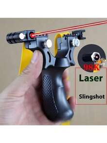 1pc High Precision Outdoor Competition Slingshot, Rubber Band Slingshot (Rubber Band Color Random)