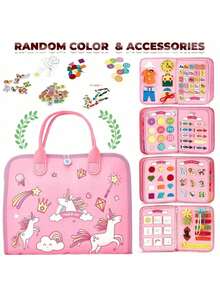 12-In-1 Busy Board - Sensory Toys, Promote Motor Skills Development - Learning Activity Book With Zipper, Buckle, Button And Lace, Suitable For Children 0+ - Ideal Birthday Gift For Boys And Girls, Random Accessory Colors Back To School - Multicolor - View 13
