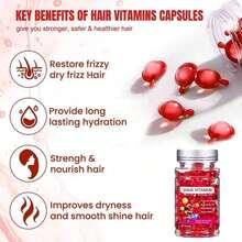 Hair Care Essence - 40 Hair Care Capsules - No Rinsing Required - Contains Moroccan Nut, Australian Nut And Avocado Oil - Vitamin A, Hair Oil,E And Pro B5 - Suitable For Both Women And Men Hair Care Products,Aceite Para El Cabello,Hair Care,Hair Oil,Vitaminas Para El Cabello,Hair Care,Aceite Para El Cabello,Vitaminas Para El Cabello,Cheap,Fromlabs Protein Capsule Hair Repair Treatment,Remilia Hair Serum Capsules,Hair Treatment Serum,Hair Capsules,Vitamina E Para El Cabello,Hair Oil Capsules,Hair Serum Capsules,Hair Vitamins Oil Capsule,Hair Vitamin Serum Capsule,Nutrafol Women Hair Growth Supplement,Lilyeve Hair Growth Serum,Hair,Hair Serum,Hair Vitamins,Pantene Pro Vitamin Essence,Hair Oils For Hair Growth,Mise En Scene Hair Serum,Hair Vitamins For Women,Poeroeshair Serum Capsules,Hair Vitamin Serum Capsule,Hair Treatment Vitamin Serum Oil Capsule,,Hair Treatment Serum,2 Box Hair Treatment Serum Oil Vitamin ,Capsules1pc/2pcs - Clear - View 5