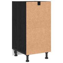 vidaXL Mobile da cucina basso Chêne nero 40 x 44,5 x 81,5 cm - nero - Visualizzare 7