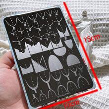 Nail Art Stamping Plate, Panda & Bamboo Pattern Nail Stamping Template, Nail Polish Stamping Mold, Nail Art Stamping Tool, Transparent Stamping Silicone Stamp, Nail Art Supplies - Red Violet - View 2