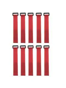 10条/套 魔术贴绑带 20*200mm 反向扣魔术贴绑带 开口扣魔术贴绑带 收纳瑜伽用品 反向扣尼龙魔术贴绑带 - 彩色 - 查看 10