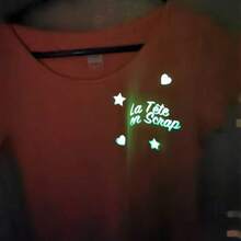 CHEONET 夜光热转印乙烯基卷材 - 30x30厘米，30x100厘米，适用于T恤、DIY服装、热压印花、工艺材料