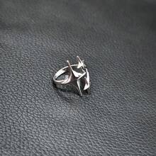 1 Or 2 Star Rings, Simple, Stylish, And , Suitable For Birthdays, Parties, Valentine's Day, Anniversaries, And Everyday Wear. The Perfect Valentine's Day Gift For Your Partner. - bạc - Xem 1