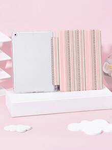 Kingsung Ốp bảo vệ máy tính bảng màu hồng tối giản với họa tiết đường thẳng, phù hợp với iPad 9.7/10.2/10.5/10.9/12.9/Pro 11, Galaxy Tab S6 Lite 10.4", Kindle Paperwhite thế hệ thứ 12 năm 2024, Kindle (thế hệ thứ 11) năm 2022, chất liệu mềm mại, chống sốc, hỗ trợ chân đế thông minh/tự động bật/tắt màn hình. - Nhiều màu - Xem 3