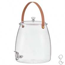 1 bình rót đồ uống, bình đựng nước lạnh, bình rót nước, bình nước ép có vòi, bình rót bia/nước ép/nước chanh tại nhà kèm đá viên [Không kèm chân đế] - Nhiều màu - Xem 11