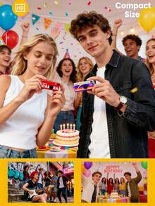 G6 Ultra-Portable HD Mini Digital Camera With Interchangeable Lens And Manual Mode - Effortless Mobile Upload For Vlogging, Travel, Parties, And Student Life (SUNSET STYLE YELLOW) - Mini Keychain Camera, Thumb Camera, 1080P FHD Retro Digital Camera, Compact Vintage Micro Cameras - Perfect Birthday Gifts - 黃色 - 查看 5