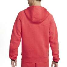 Nike Unisex Tech-Inspired Fleece Zip Hoodie & Jogger Outerwear For Men & Women Hoodi - Red Hoodie - 查看 2