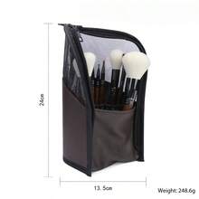 16pcs Premium Animal Hair Makeup Brushes Set With PU Pouch, Includes Powder Brush, Contour Brush, Blush Brush, Face Mask Brush, Fan Highlighter Brush, Concealer Brush, Highlighter Brush, Large Eyeshadow Blending Brush, Detail Blending Brush, Angled Eyeshadow Brush, Small Detail Brush, Large Eyeshadow Brush, Lip Brush. Chosen Skincare Tools, Selected Premium Soft Fibers Won't Irritate Skin - Redwood - View 5