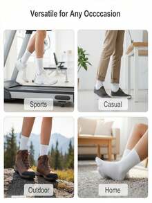 20/15/10/5/3/1 Pairs Thick Moisture-Wicking Long Socks, Including White Socks, Black Socks, Thigh-High Socks, Long Socks, Women's Socks, Knee-High Socks, Soft Women's Socks, Regular Women's Long Socks, And Daily Mid-Calf Socks
