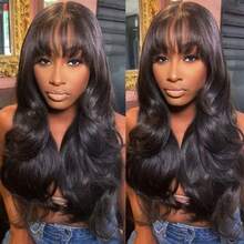 Body Wave Wigs With Bangs For Women - 150% Density Brazilian Virgin Hair Wig, 4x4 Gluless Wig, Basic Natural Black Hair, Universal Fit, Wear Go Gluless Wig With Bangs, 3S Install, Put On & Go Human Hair Wig - SNatural - View 8