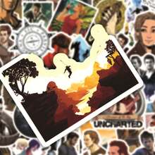 50pcs Uncharted Stickers Uncharted Graffiti Stickers DIY Laptop Refrigerator Luggage Phone Case Water Cup Decoration Stickers - Multicolor - View 3