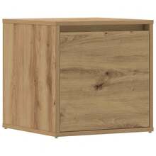 vidaXL Tiroir boîte chêne artisanal 40,5x40x40 cm ingénierie du bois - Tabac - Voir 2