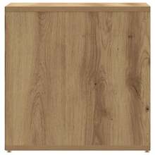 vidaXL Tiroir boîte chêne artisanal 40,5x40x40 cm ingénierie du bois - Tabac - Voir 5