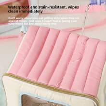 Cute Bird Travel Bag | Waterproof Warm Breathable | Comes With 2 Diaper Pads + Stainless Steel Net | Diagonal Travel Parrot Carrier Bag - Baby Pink - View 4