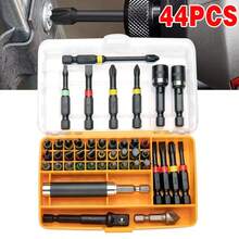 Impact Drill Screw Driver Nut Bit Magnetic Set Hex Shank 44X - Multicolor - View 10
