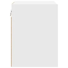 vidaXL Armoire suspendue Blanc 30 x 29,5 x 40 cm Bois d'ingénierie - Blanc - Voir 6