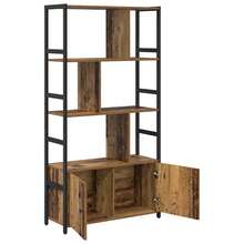 vidaXL Étagère Bois ancien 80 x 30 x 155,5 cm Bois d'ingénierie - Tabac - Voir 5