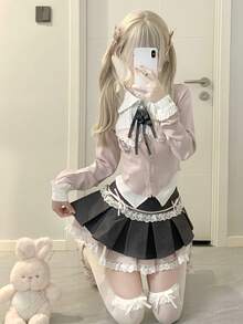 Women Two-Piece Outfits - Hồng - Xem 6