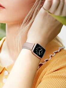 女士粉色真皮舒适柔软经典表带，兼容 Ultra 3 2 1 系列 S11 S10 S9 S8 S7 S6 S5 S4 S3 S2 S1，尺寸：38mm 40mm 41mm 42mm 44mm 45mm 46mm 49mm，全新上市，全球热销 Apple 智能手表配件表带 - 淺粉色 - 查看 9