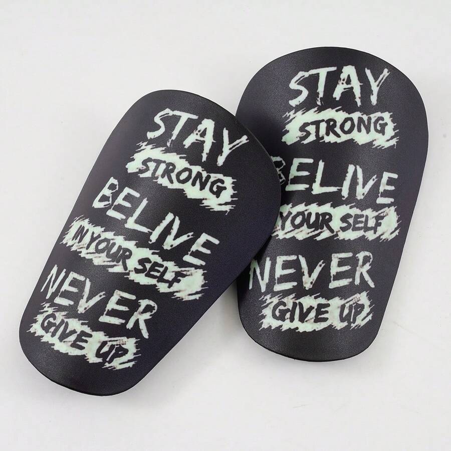 1 par de espinilleras de entrenamiento de fútbol mini, almohadillas de entrenamiento para partidos - reutilizables, cómodas de usar, duraderas - Multicolor - Ver 1