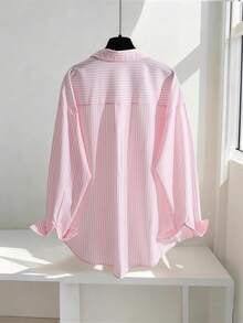 女士信袋前扣式办公约会衬衫