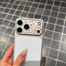 Sanrio DIY贴纸套装，包含卡通狗狗贴纸、浮雕贴纸和高清钢化玻璃膜，兼容Apple 17 Pro Max和Apple 17 Pro手机镜头膜，带保护层的相机镜头膜，简约设计 - 鏡頭膜+帕恰狗貼紙 - 查看 5