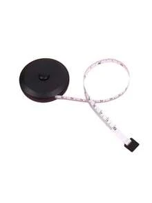 2卷可伸缩人体测量卷尺，60英寸（150厘米）- 英寸/厘米双刻度，带锁定销和按钮回缩功能，圆形设计，用于测量腰围、胸围和臀围，人体测量工具，符合人体工程学设计，经久耐用。