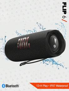 Speaker Bluetooth Portabel Flip 6, Suara Bertenaga dan Bass Dalam, Tahan Air IPX7, Waktu Putar 12 Jam, JBL PartyBoost untuk Pemasangan Beberapa Speaker untuk di Rumah, Luar Ruangan, dan Perjalanan - Hitam - View 10