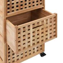 vidaXL Armadio da bagno 41x41x91 cm Legno di Noyer massiccio - Castano - Visualizzare 6