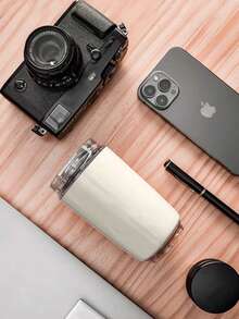 240ml 304 Stainless Steel Vacuum Insulated Travel Mug, Beverage Cup For Coffee And Tea, Leak-Proof Portable Travel Tumbler, Convenient For Travel Or Commute, Suitable For Office Use, Great Gift, Stylish And Elegant Design - Multicolor - View 10