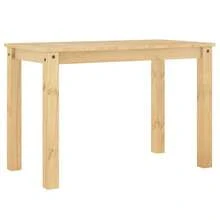 vidaXL Mesa de manjedoura panamá 117x60x75 cm madeira maciça de alfinete - Castanho - Ver 2