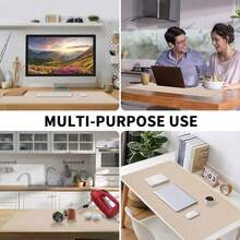 1 tấm lót bàn làm việc bằng da JACOBI, tấm lót văn phòng, tấm lót chuột cỡ lớn, tấm lót chống trượt bằng da PU, tấm lót laptop, tấm lót trang điểm, tấm lót bàn ăn, tấm lót viết chống thấm nước, thích hợp cho văn phòng và gia đình. - Nhiều màu - Xem 4