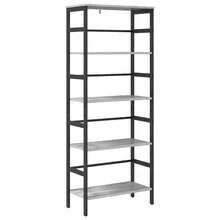 vidaXL Étagère Gris Sonoma 60 x 29,5 x 149 cm Legno di ingegneria - Grigio - Visualizzare 2
