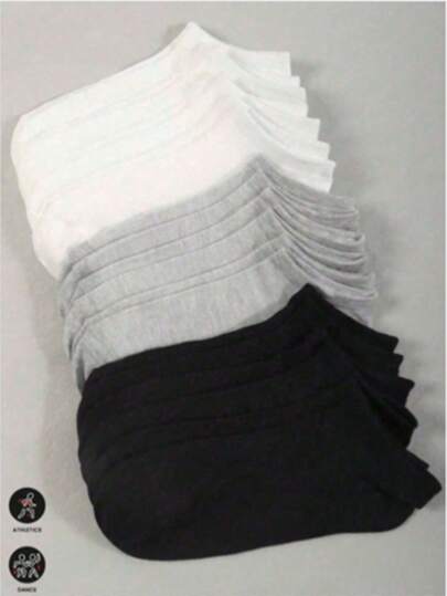 100 piezas/80 piezas/50 piezas/40 piezas/36 piezas/30 piezas/20 piezas/10 piezas/8 piezas/4 piezas Calcetines con forro de punto suave, transpirable y resistente al olor - Regalo del Día de la Madre, adecuado para hombres y mujeres, calcetines largos y diferentes tipos de calcetines. Absorbe el sudor, desodoriza, es elástico y suave, con unicolor de moda, adecuado para primavera, verano, otoño e invierno, para uso casual, diario y actividades de yoga/deporte