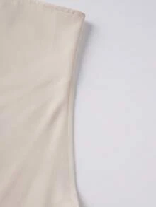 Women's Asymmetrical Halter Top Dressy Sleeveless Flowy Tank Tops Sleeveless Asymmetrical Halter Top High Neck Loose Fit Flowy Tank Top Backless Casual Dressy Blouse Shirts - 香檳色 - 查看 8