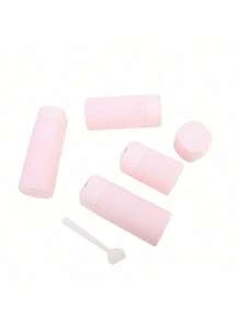 多色便携式柔滑触感乳霜旅行可灌装瓶套装，适用于乳液、洁面乳、洗发水 - 彩色 - 查看 7