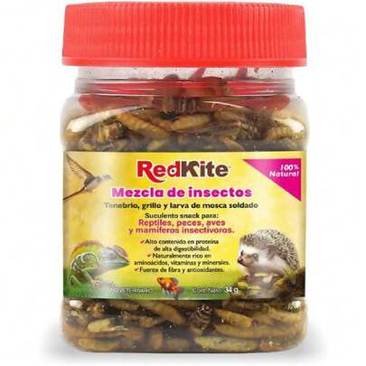Mezcla de Insectos Snack para Pequeños Mamíferos, Reptiles y Peces 34g,39519944