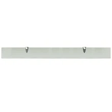 vidaXL Murales Étagères 2 pz Verre 100 x 10 cm 8 mm - Bianco - Visualizzare 4